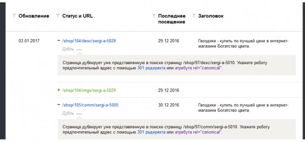 Дубли в яндексе